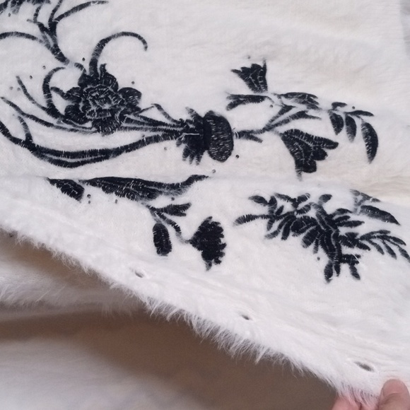 AnthropologieSleeping on Snow Sz MP Wool Blend cardigan Sweater beads em… - Picture 9 of 9